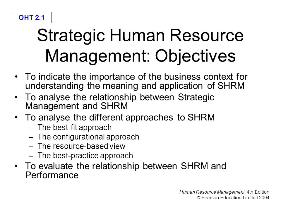Difference Between HRM and SHRM